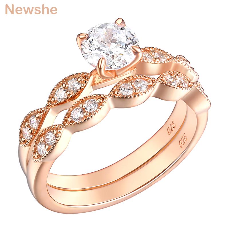 Cluster Rings She 2 Pieces Rose Gold Color 925 Sterling Silver Wedding For Women Round Cut Zircon Engagement Ring Bridal Set, Golden;silver
Cluster Rings She 2 Pieces Rose Gold Color 925 Sterling Silver Wedding For Women Round Cut Zircon Engagement Ring Bridal Set, Golden;silver