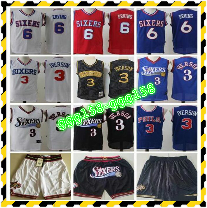 NCAA 2021 MensPhiladelphiaThrowback76ersJerseyAllen 3IversonJulius 6 Erving Basketball Jersey Basketball Shorts, Black;red
NCAA 2021 MensPhiladelphiaThrowback76ersJerseyAllen 3IversonJulius 6 Erving Basketball Jersey Basketball Shorts, Black;red