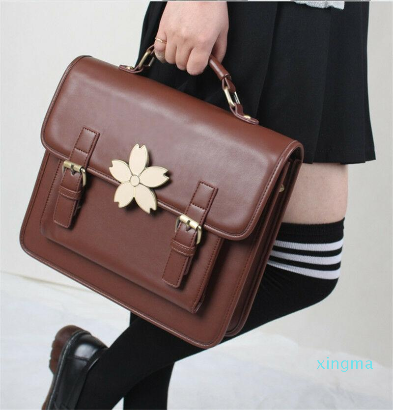 School Bags Japanese Sakura Bag Lolita Girl's Boy Backpack Uniform Handbag Book