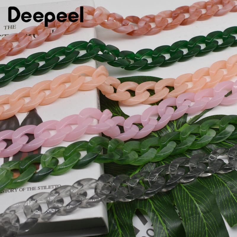 Bag Parts & Accessories 5pcs 60cm Fashion Acrylic Chain Shoulder Strap Color Female Sewing Ring Decoration Handles Handbag Hardware
Bag Parts & Accessories 5pcs 60cm Fashion Acrylic Chain Shoulder Strap Color Female Sewing Ring Decoration Handles Handbag Hardware