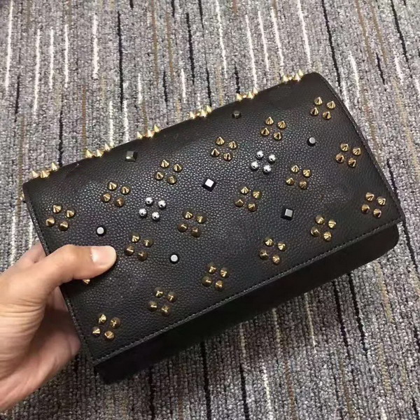 Brandes Evning bags Fashion Handbags High Quality Genuine Leather Rivet Chain Crossbody Women luxurys Shoulder Bag, Only box
Brandes Evning bags Fashion Handbags High Quality Genuine Leather Rivet Chain Crossbody Women luxurys Shoulder Bag, Only box