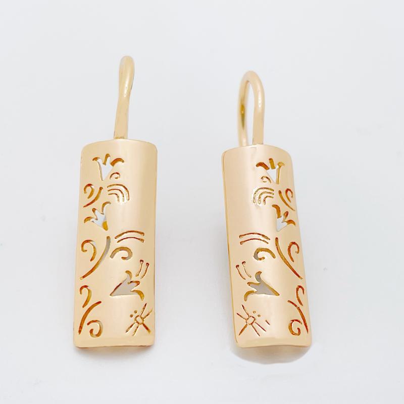 Dangle & Chandelier Fashion RU Long Square Glossy Multi-Pattern Women 585 Rose Gold Classic Simple Earrings Vintage Wedding Jewelry
Dangle & Chandelier Fashion RU Long Square Glossy Multi-Pattern Women 585 Rose Gold Classic Simple Earrings Vintage Wedding Jewelry