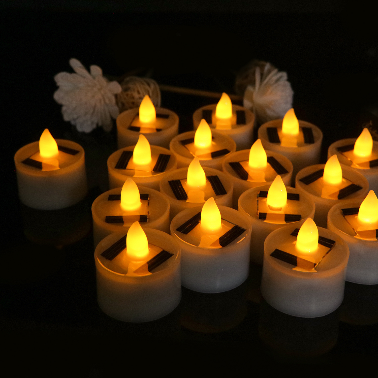 Plastic Solar Energy Candle Lamps Sunlight Powered Candles Flameless Electronic LED Tea Lights Lamp for Outdoor Decor
Plastic Solar Energy Candle Lamps Sunlight Powered Candles Flameless Electronic LED Tea Lights Lamp for Outdoor Decor
