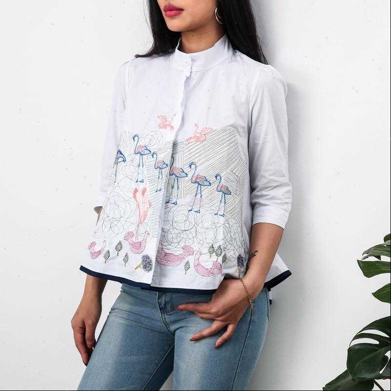 crane embroidery shirt women shirts summer autumn fashion 3 4 sleeve casual blouses ladies white doll
crane embroidery shirt women shirts summer autumn fashion 3 4 sleeve casual blouses ladies white doll