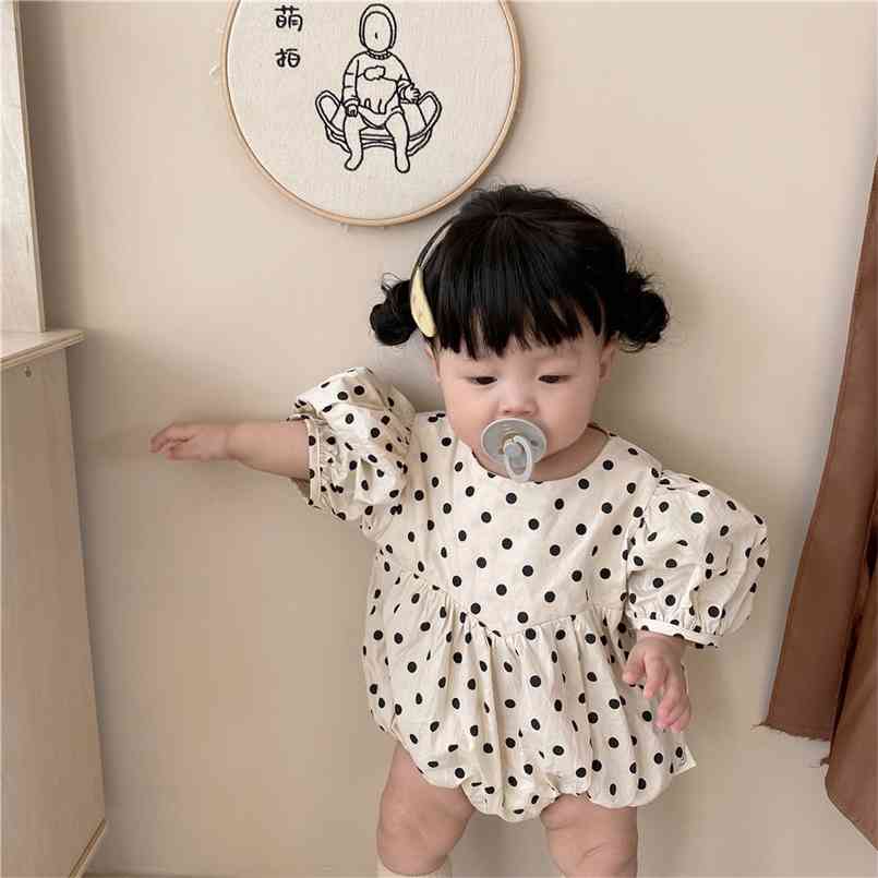 Summer dress short sleeve polka-dot Bodysuit baby princess breathable girls clothes 210702, Beige
Summer dress short sleeve polka-dot Bodysuit baby princess breathable girls clothes 210702, Beige