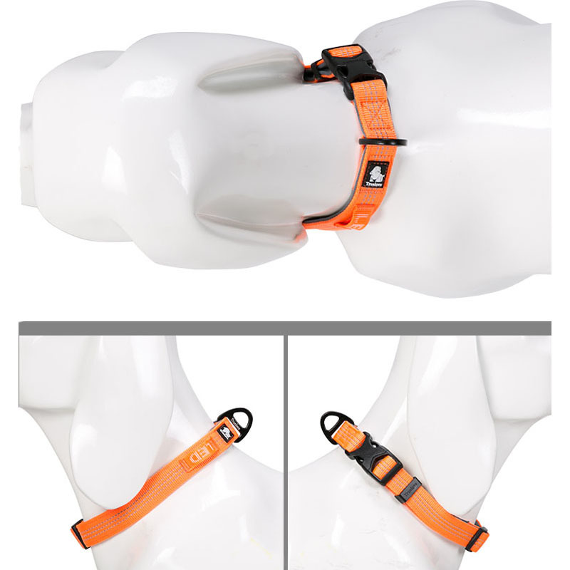 Truelove Padded Dog Collars For Big Small Dogs Nylon adjustable Reflective Soft Quick Release Dog Necklace For Pets Dropshipping