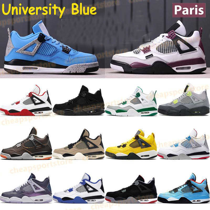 2022 University blue paris 4 4s mens basketball shoes bred SE neon black cat fire red pine green starfish mushroom white cement sports
2022 University blue paris 4 4s mens basketball shoes bred SE neon black cat fire red pine green starfish mushroom white cement sports