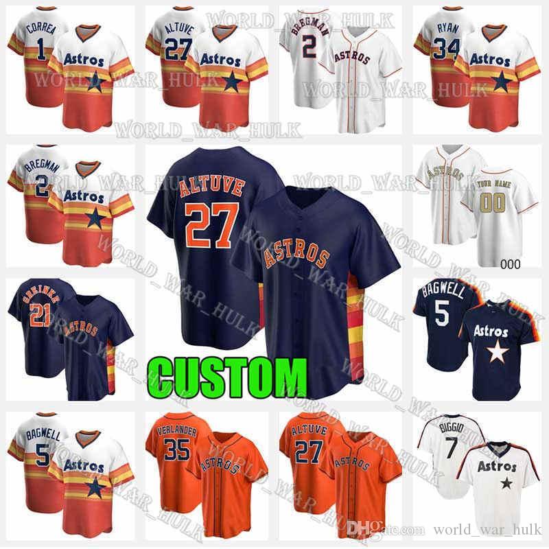 27 Jose Altuve Jersey Houston 35 Justin Verlander Astros Craig Biggio Jerseys 2 Alex Bregman Baseball Jeff Bagwell Carlos Correa Nolan Ryan, Custom 2021 new cool base(taikongren)
27 Jose Altuve Jersey Houston 35 Justin Verlander Astros Craig Biggio Jerseys 2 Alex Bregman Baseball Jeff Bagwell Carlos Correa Nolan Ryan, Custom 2021 new cool base(taikongren)