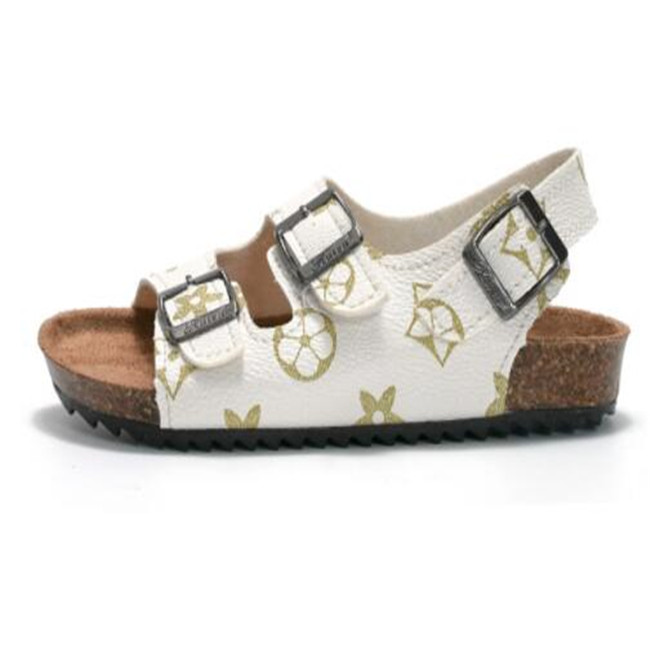 Kids Pu Leather Sandals Children Boys Girls Summer Shoes Flat Sandal Anti SkidOutdoor Running Shoes infant Toddler Slides Slipper