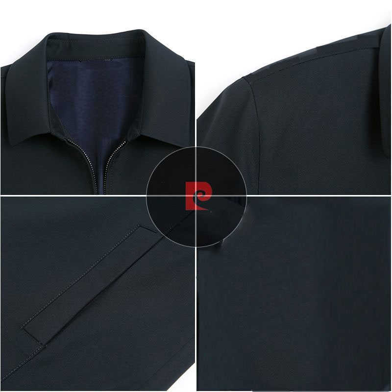 Mens Jackets And Coats Turn Down Collar Men Winter Jacket Zipper Side Pocket Men's Clothing Fashion Long Sleeve Coat Men 211009