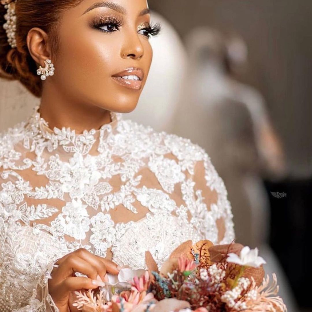 Vintage Mermaid Wedding Dress Beading High Neck Long Sleeve Bridal Gowns robes de mariée Lace Appliques Bride Dresses