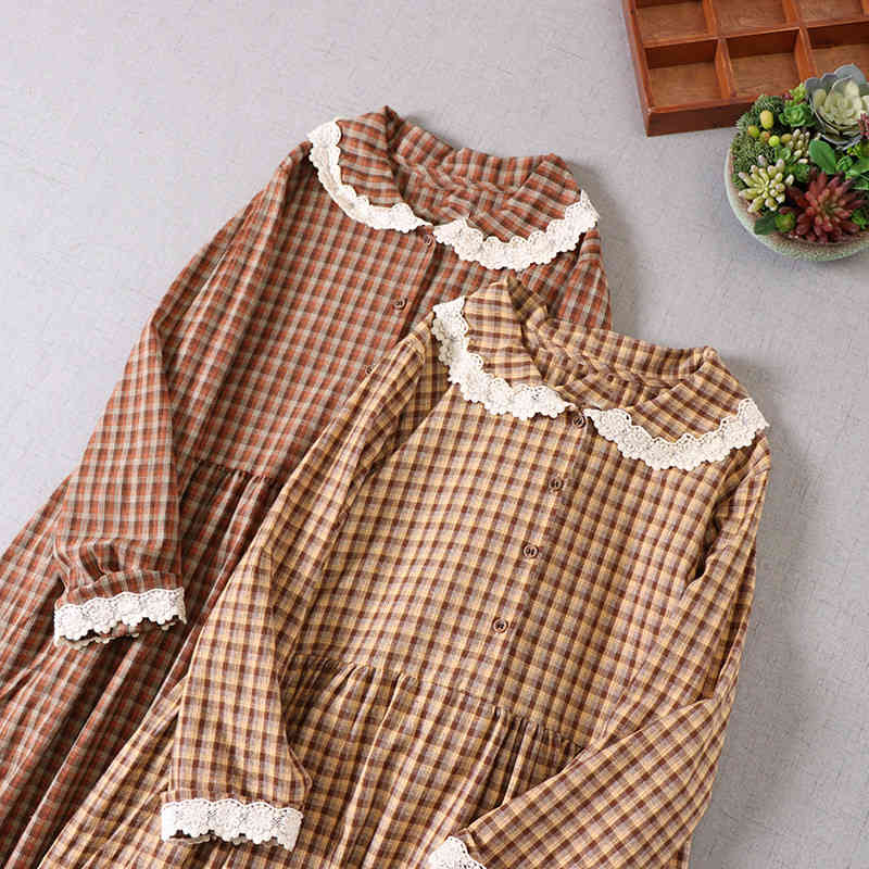 Casual Dresses Lamtrip 2021 Spring Lace Ee Patchwork Peter Pan Collar Vintage Cotton Long Sleeve Plaid 6P7L, Red
Casual Dresses Lamtrip 2021 Spring Lace Ee Patchwork Peter Pan Collar Vintage Cotton Long Sleeve Plaid 6P7L, Red
