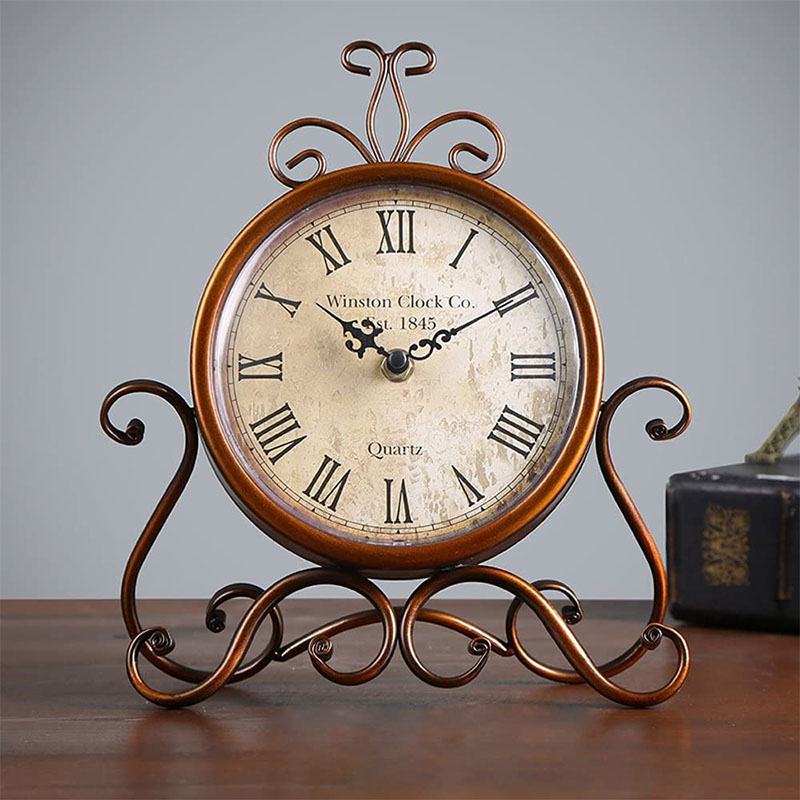 Vintage Style Metal Desktop Table Clock Silent Watch Home Decor Mute Bedroom Office Table Clock Movement Craft Chic Shabby Small
Vintage Style Metal Desktop Table Clock Silent Watch Home Decor Mute Bedroom Office Table Clock Movement Craft Chic Shabby Small