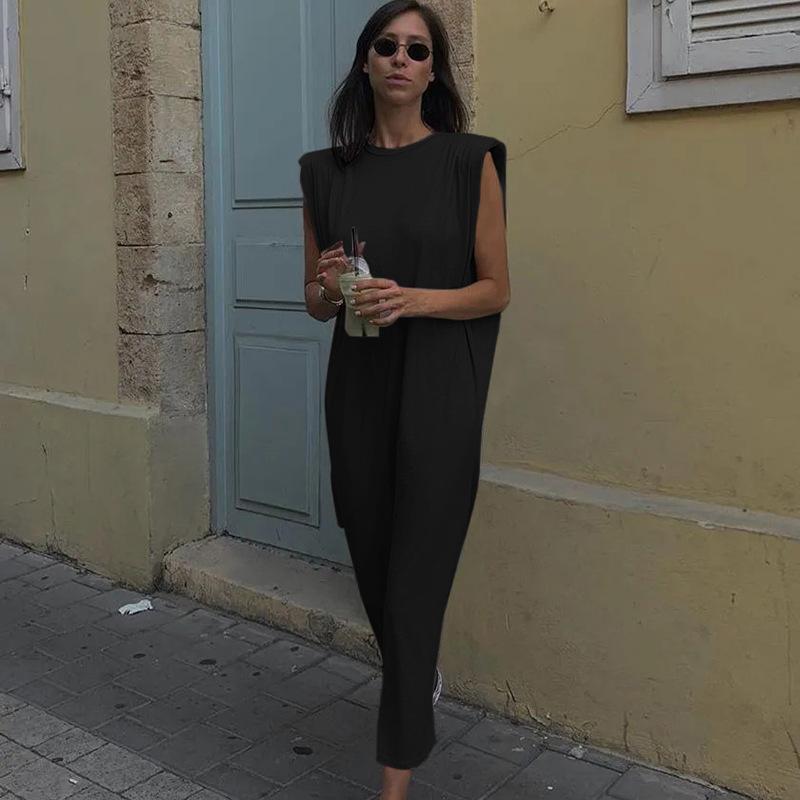 Women' Panties Shoulder Padded Sleeveless Dress Female Fashion Street England Elegant Temperament Leisure Breathable Lady, Black
Women' Panties Shoulder Padded Sleeveless Dress Female Fashion Street England Elegant Temperament Leisure Breathable Lady, Black