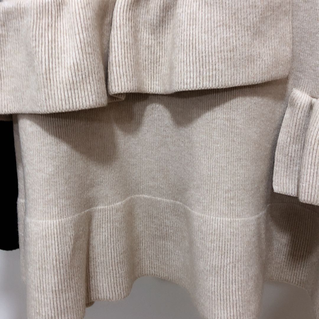 Nomikuma Knitted Ruffle Patchwork Mermaid Skirt Korean High Waist Women Sweater Skirts Autumn Winter New Faldas Mujer 6D090 210427