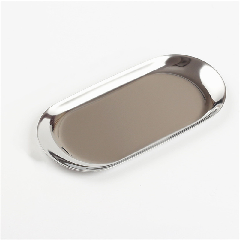 Chic Metal Tray Towel Plate Dessert Tray Jewelry Plates Home Storage