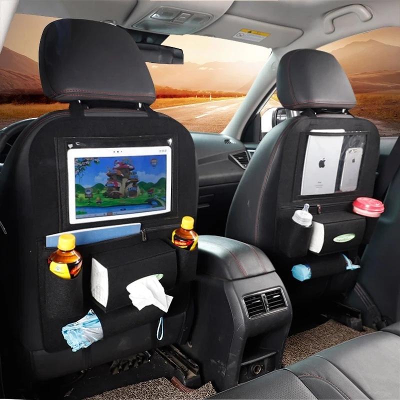 Car Organizer Multifunctional Rear Seat Storage Bag Cover Foldable With Touch Screen Internal Protection Interior Accessories
Car Organizer Multifunctional Rear Seat Storage Bag Cover Foldable With Touch Screen Internal Protection Interior Accessories