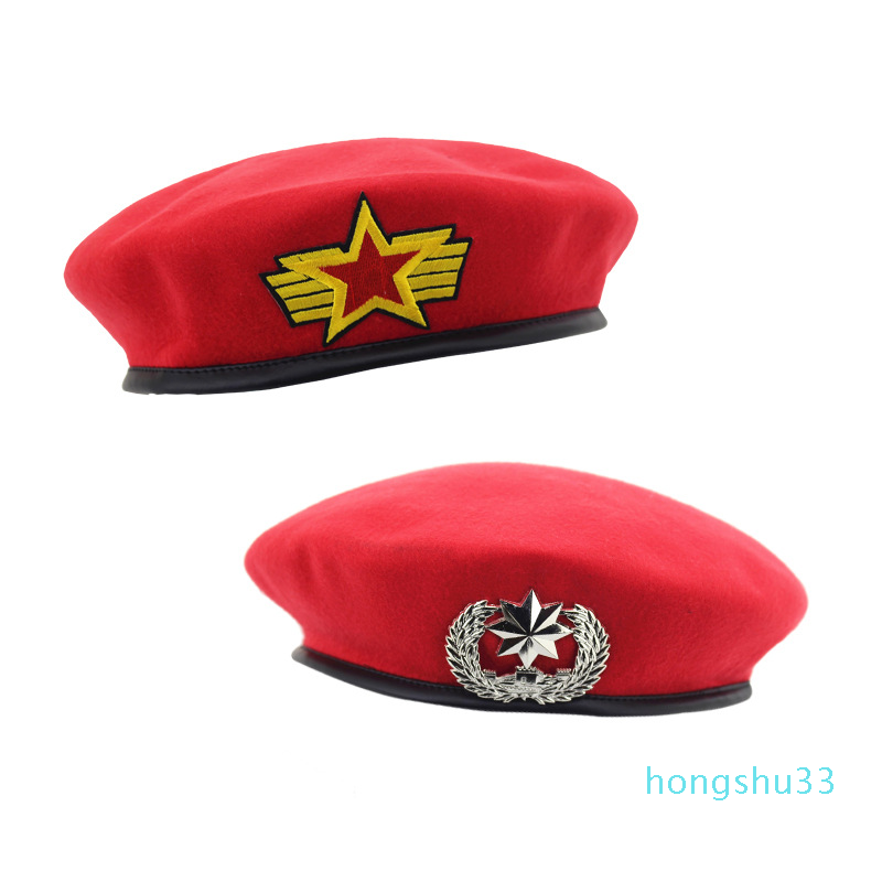 Autumn Winter Wool Felt Berets for Men Women Fashion European US Army Caps British Style Sailor Hats Security Cap for Unisex GH-242