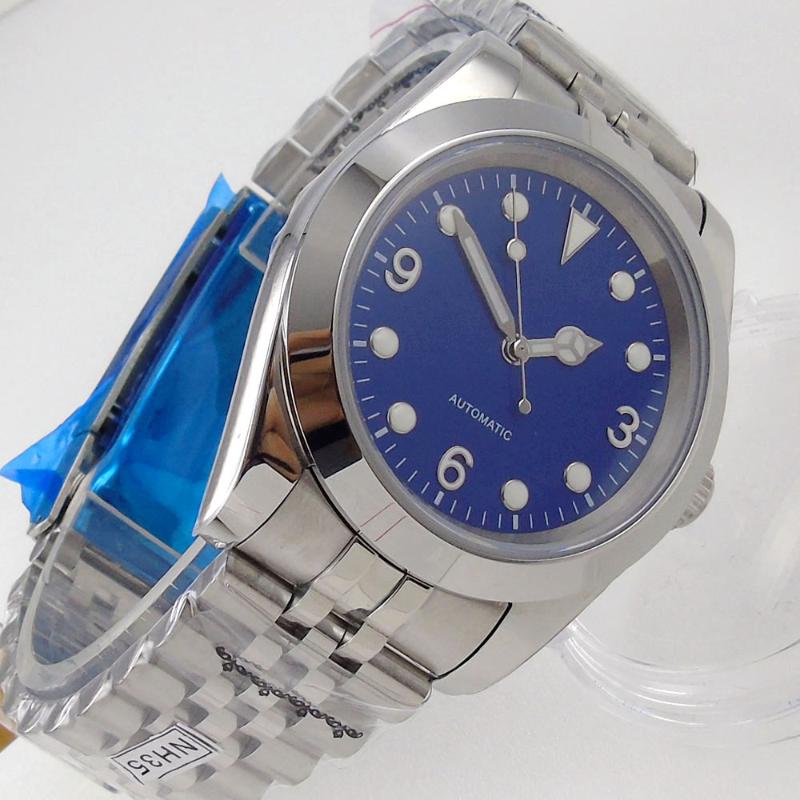 Wristwatches 36mm/39mm Automatic Men Watch24 Jewels NH35A Blue Dial Luminous Brushed Jubilee Strap Seeing Back Glide Lock
Wristwatches 36mm/39mm Automatic Men Watch24 Jewels NH35A Blue Dial Luminous Brushed Jubilee Strap Seeing Back Glide Lock
