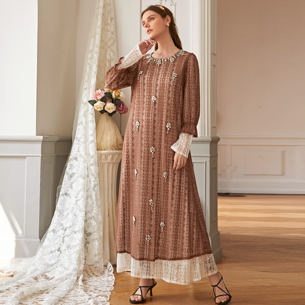 Turkey Moroccan Kaftan Maxi Long Dress Women Lace Diamond Hijab Abaya Dubai Arab Turkish Vestido Muslim Dresses Islamic Clothing
Turkey Moroccan Kaftan Maxi Long Dress Women Lace Diamond Hijab Abaya Dubai Arab Turkish Vestido Muslim Dresses Islamic Clothing