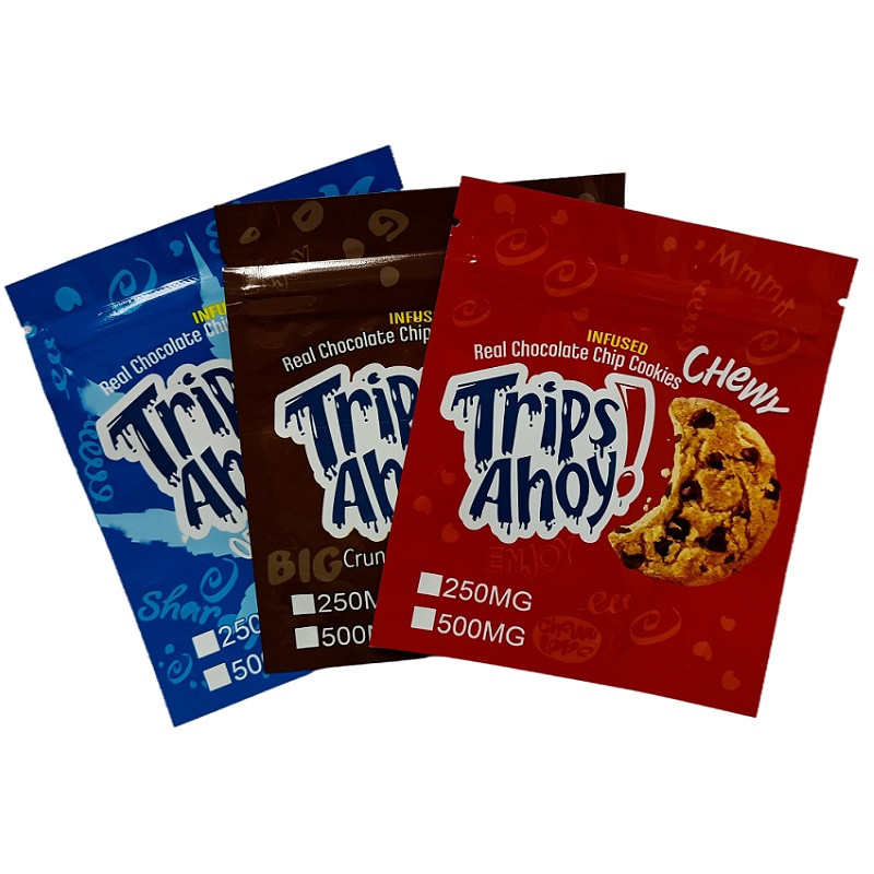 Packing Bags TRIPS AHOY Edible Packaging Mylar Bag Pouch 250MG 500MG Packs with Zipper
Packing Bags TRIPS AHOY Edible Packaging Mylar Bag Pouch 250MG 500MG Packs with Zipper