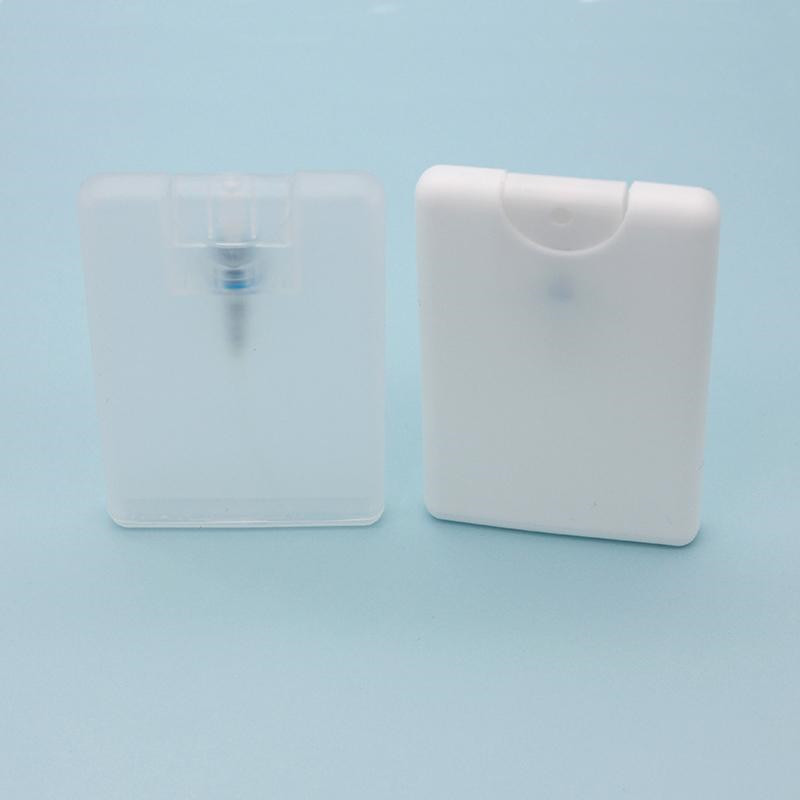 Card Shape Perfume Spray Bottles 20ml PP Plastic Empty Cosmetic Container Refillable Atomizer Perfumes Bottle