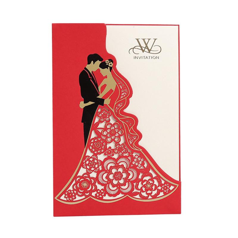 Greeting Cards 50pcs Bride And Groom Laser Cut Wedding Invitation Card Elegant Luxury Printing Party Decoration Supplies
Greeting Cards 50pcs Bride And Groom Laser Cut Wedding Invitation Card Elegant Luxury Printing Party Decoration Supplies