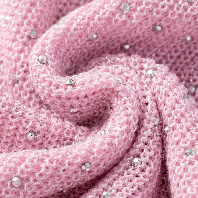 Summer knitted Tank Top for Women korean Cami Sleeveless Bling Lurex diamond vest Top White Black Women's loose Camisole tops 210625