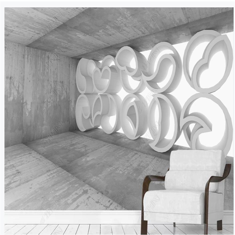 customized wallpaper Special-shaped round spherical 3d model stereo background wall
