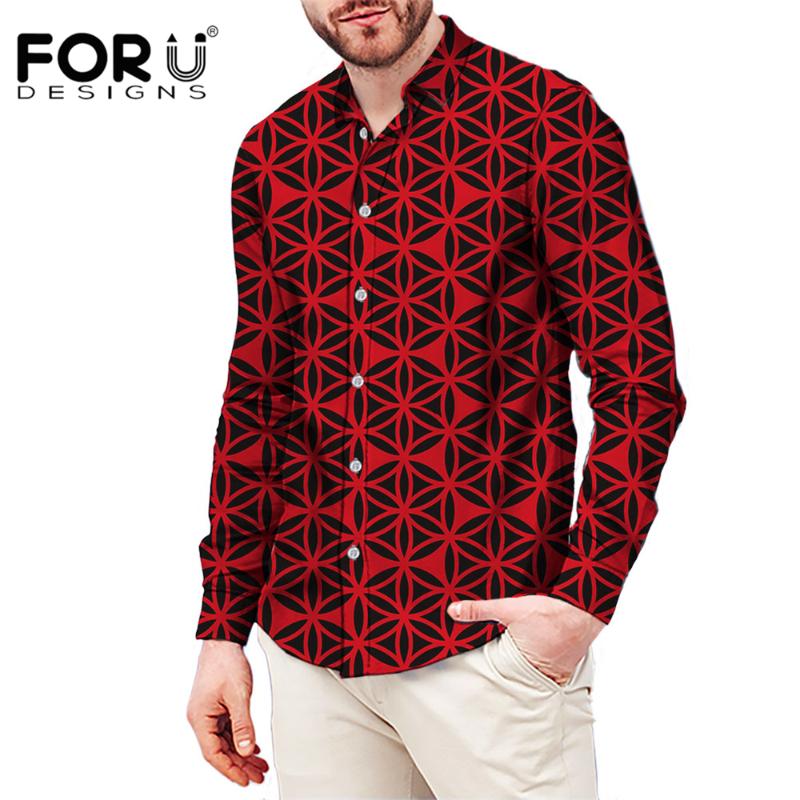 Men's Casual Shirts FORUDESIGNS Red Traditional Tribal Business For Mens Buttons Geometry Long Sleeve Blouse Camisas Para Hombre, White;black
Men's Casual Shirts FORUDESIGNS Red Traditional Tribal Business For Mens Buttons Geometry Long Sleeve Blouse Camisas Para Hombre, White;black