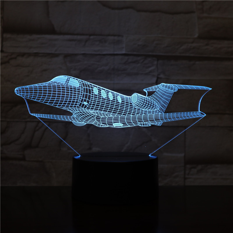 Bedside Airplane Table Lamp 3D Night Light LED Projecotor USB Nightlight Smart Phone Control Toy Gift for Kids Boys Children
Bedside Airplane Table Lamp 3D Night Light LED Projecotor USB Nightlight Smart Phone Control Toy Gift for Kids Boys Children