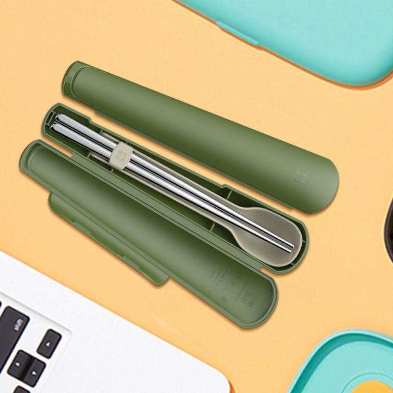 Dinnerware Sets Travel Portable Stainless Steel Chopsticks Spoon Combination Set Student Plastic Tableware Outdoor Boxed Dining
Dinnerware Sets Travel Portable Stainless Steel Chopsticks Spoon Combination Set Student Plastic Tableware Outdoor Boxed Dining