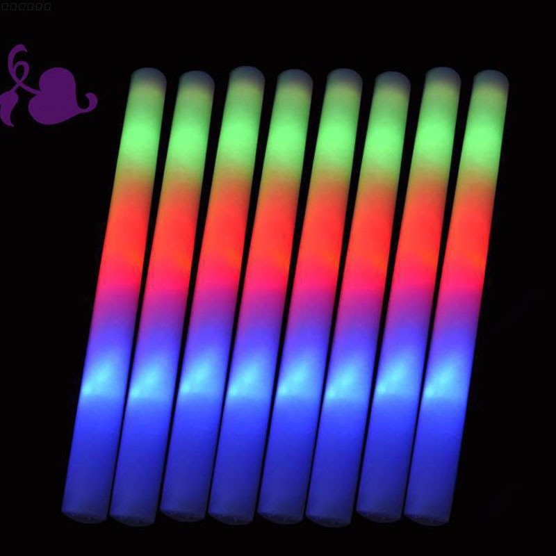 LED Foam Stick Colorful Flashing Batons Red Green Blue Light Up Sticks Festival Party Decoration Concert Prop 771 X2
LED Foam Stick Colorful Flashing Batons Red Green Blue Light Up Sticks Festival Party Decoration Concert Prop 771 X2
