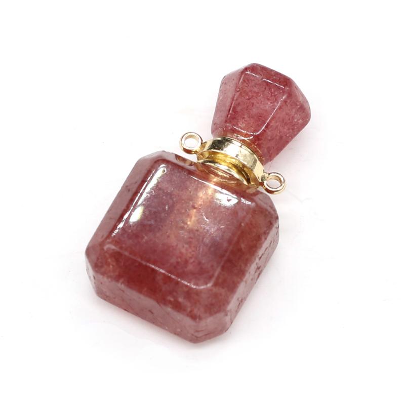 Charms Natural Stone Perfume Bottle Pendants Strawberry Crystal Essential Oil Diffuser Pendant For Jewelry Making Necklace Accessory, Bronze;silver
Charms Natural Stone Perfume Bottle Pendants Strawberry Crystal Essential Oil Diffuser Pendant For Jewelry Making Necklace Accessory, Bronze;silver