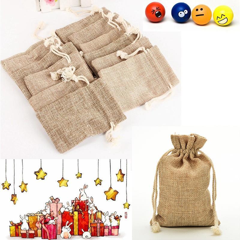 Gift Wrap Khaki Color Natural Burlap Linen Jewelry Travel Storage Pouch Mini Candy Jute Packing Bags For Bag
Gift Wrap Khaki Color Natural Burlap Linen Jewelry Travel Storage Pouch Mini Candy Jute Packing Bags For Bag