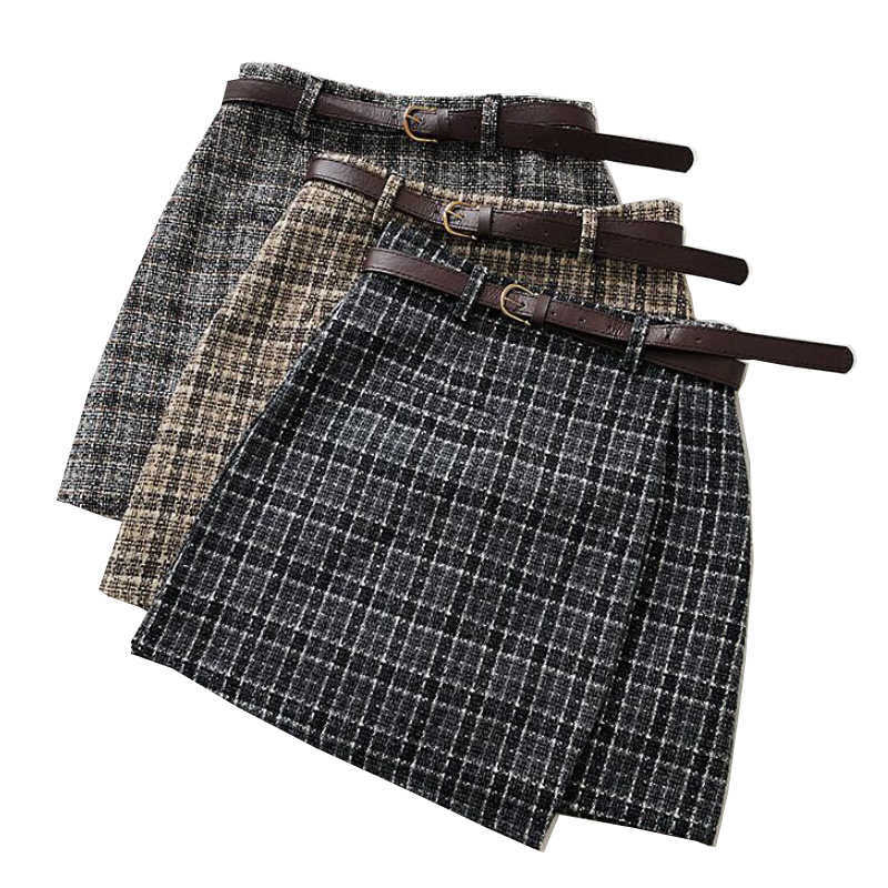 Vintage Plaid High Waist A-line Skirt Spring Summer Irregular Lady Female Korean Sweet Casual Women Mini Chic Sashes 210526, Khaki
Vintage Plaid High Waist A-line Skirt Spring Summer Irregular Lady Female Korean Sweet Casual Women Mini Chic Sashes 210526, Khaki