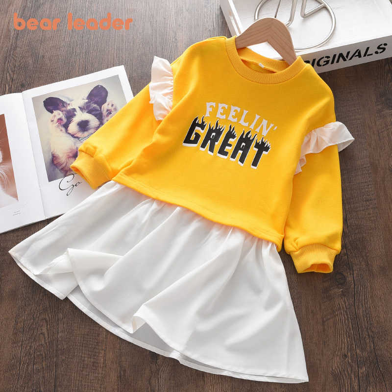 Bear Leader Baby Girls Spring Preppy Style Costume Kids Girl Letter Print Dresses Chidlren Patchwork Ruffles Casual Clothing 210708, Ah5510yellow
Bear Leader Baby Girls Spring Preppy Style Costume Kids Girl Letter Print Dresses Chidlren Patchwork Ruffles Casual Clothing 210708, Ah5510yellow