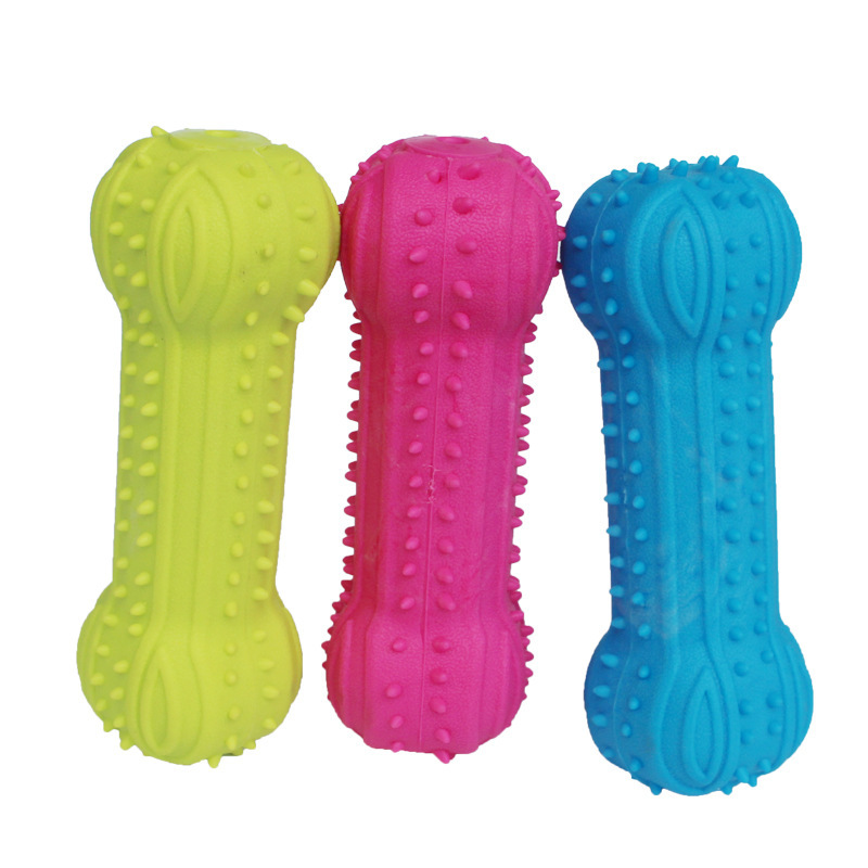 New Pet Dog Toy Chew Squeaky Rubber Toys Non-toxic Rubber Toy Funny Bone for Cat Puppy Baby Dogs Interactive Game