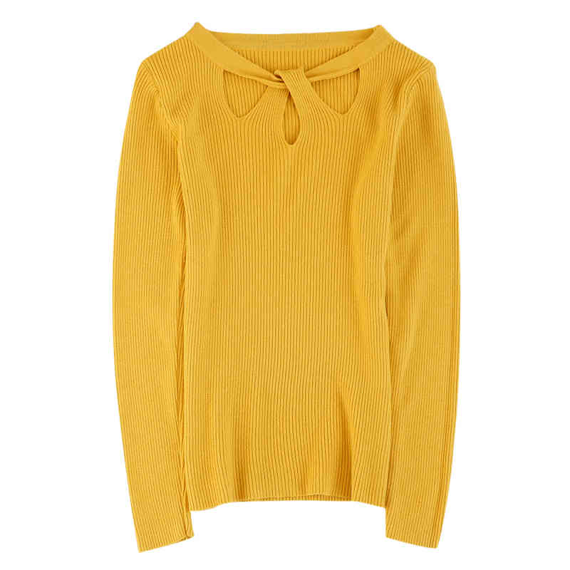 Knit Sweater Women Pullovers Autumn/winter Sweaters Office Lady O-Neck Solid Computer Knitted Long Sleeve 5222 50 210508
