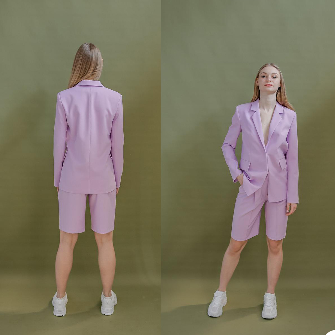 Fashion Girls Blazer Suits Women 2 Pieces Short Pants Evening Party Prom Formal Outfit Tuxedos (Jacket+Pants)