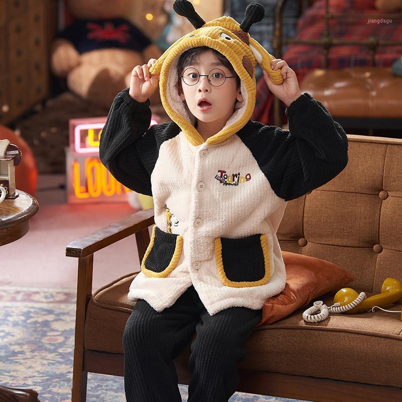 Men's Sleepwear Kids Plush Pajamas Child Children Hooded Pullover Cardigan Bottoms Long Sleeve Cartoon Lovely Comfortable Winter Boy CKE, Cke-k267
Men's Sleepwear Kids Plush Pajamas Child Children Hooded Pullover Cardigan Bottoms Long Sleeve Cartoon Lovely Comfortable Winter Boy CKE, Cke-k267