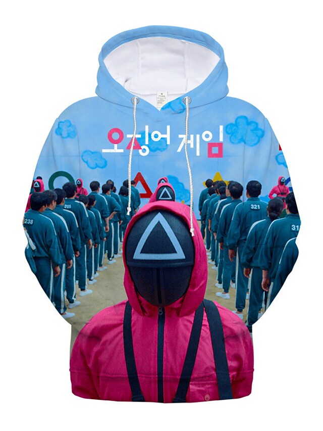 squid game hoodie horror 3d digital printing couple winter drawstring street wear funny anime, White;black
squid game hoodie horror 3d digital printing couple winter drawstring street wear funny anime, White;black