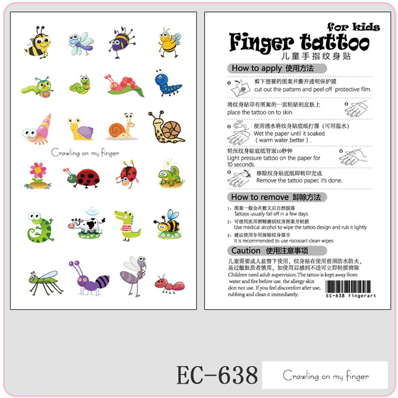 Body Art Waterproof Sweat Taste Toy Flamingo Squirrel Animal Environmental Protection Kids Children Temporary Tattoo Sticker