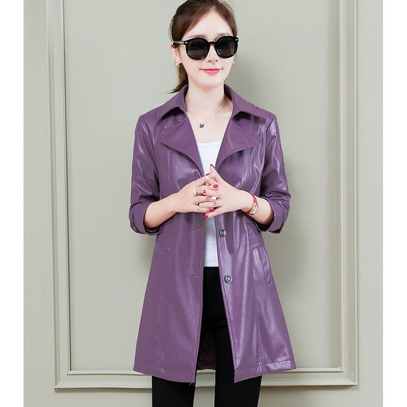 Women's Leather & Faux Jacket 2021 Spring Long Windbreaker Fashion Large Size 5XL Loose Waist Coat Pu Skin Casual Outerwear, Black
Women's Leather & Faux Jacket 2021 Spring Long Windbreaker Fashion Large Size 5XL Loose Waist Coat Pu Skin Casual Outerwear, Black