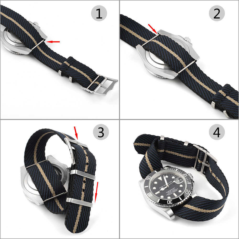 Nylon Nato Strap Premium Seatbelt Watchband 20mm 22m Military Sports Wristband Replacement for Tudor Watch Accessories H0915934342