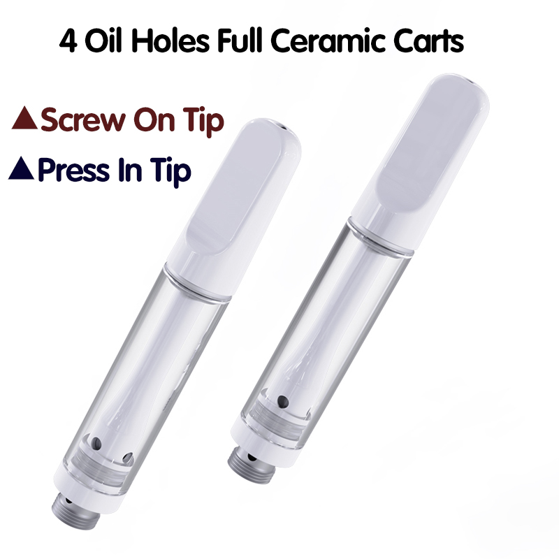 Lead Free Empty Full Ceramic Vape Cartridges Atomizer Snap On Screw In Mouthpiece 510 Thread Vaporizer 0.5/0.8/1.0ml E Cigarettes Carts
Lead Free Empty Full Ceramic Vape Cartridges Atomizer Snap On Screw In Mouthpiece 510 Thread Vaporizer 0.5/0.8/1.0ml E Cigarettes Carts