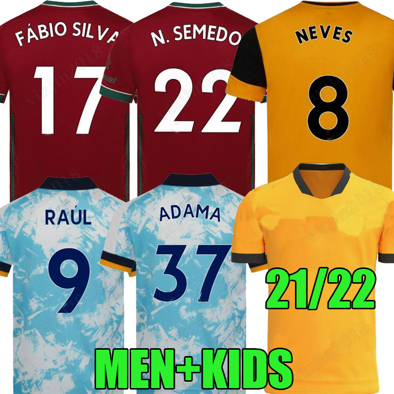 21 22 Wolves soccer jersey fans player version NEVES RAUL 2021 2022 camiseta de fútbol J.MOUTINHO ADAMA FÁBIO SILVA PODENCE OTTO neto football shirt men + kids kit uniforms, 20/21 home +patch
21 22 Wolves soccer jersey fans player version NEVES RAUL 2021 2022 camiseta de fútbol J.MOUTINHO ADAMA FÁBIO SILVA PODENCE OTTO neto football shirt men + kids kit uniforms, 20/21 home +patch