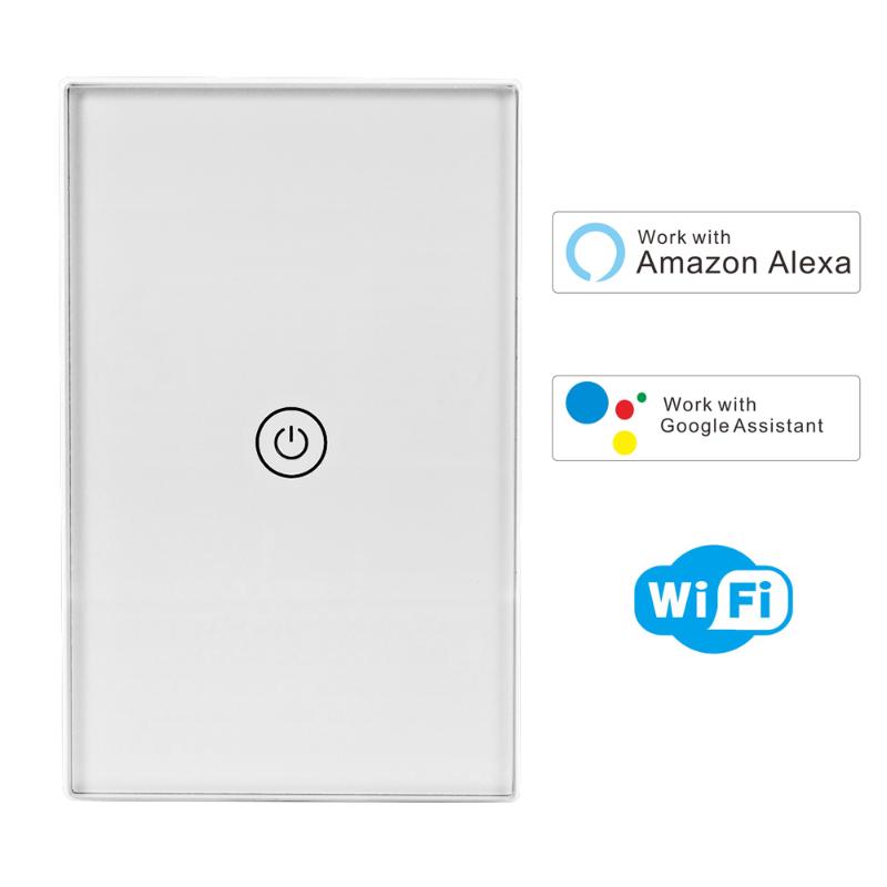 Smart Home Control Tuya WIFI US Standard 1Gang 1Way Touch Glass Screen Panel Switch Voice With Google Assistant Alexa
Smart Home Control Tuya WIFI US Standard 1Gang 1Way Touch Glass Screen Panel Switch Voice With Google Assistant Alexa