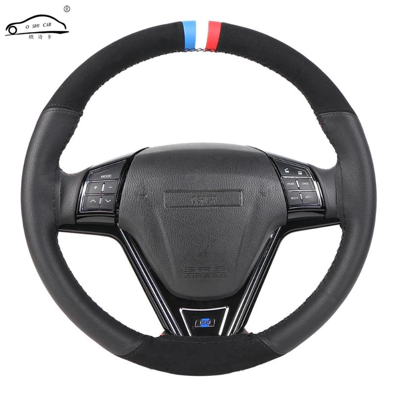 Steering Wheel Covers O SHI CAR Suede Leather Universal/Anti-slip Steering-Wheel Handlebar Braid Protector Stitching Color
Steering Wheel Covers O SHI CAR Suede Leather Universal/Anti-slip Steering-Wheel Handlebar Braid Protector Stitching Color