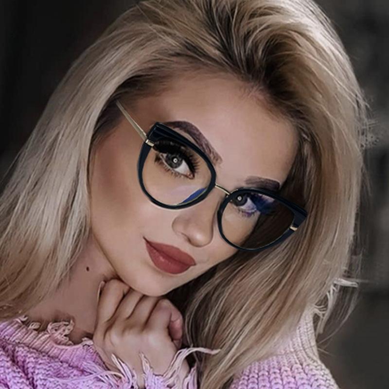 Sunglasses Fashion Cat's Eye TR90 Blue Proof Glasses Women's Comfortable Spring Leg Flat Lens Trend Frame Mirror
Sunglasses Fashion Cat's Eye TR90 Blue Proof Glasses Women's Comfortable Spring Leg Flat Lens Trend Frame Mirror